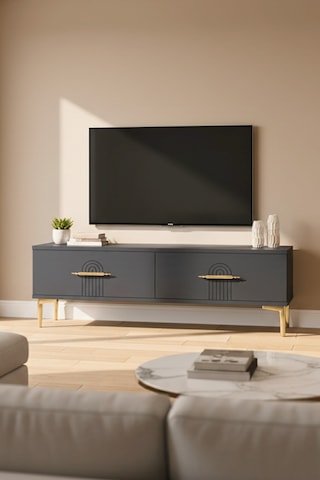 Tsa1215a - İdatv120 Tv Stand, Tv Sehpası Antrasit 120cm