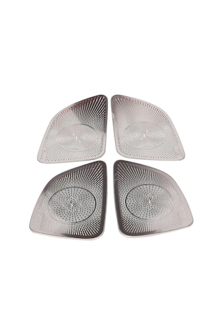 Dianziye Mercedes C-class E-class Glc260l İç Döşeme Ses Hoparlör Kapağı Gümüş Paslanmaz Çelik Oto Dekorasyon