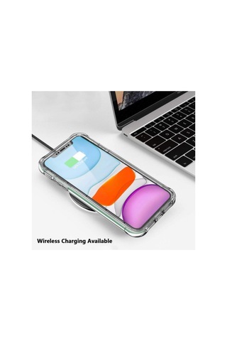360 Derece Koruyucu Şeffaf Kılıf Apple Iphone 11 Iphone 11 Uyumlu Şeffaf Resimde Görünen