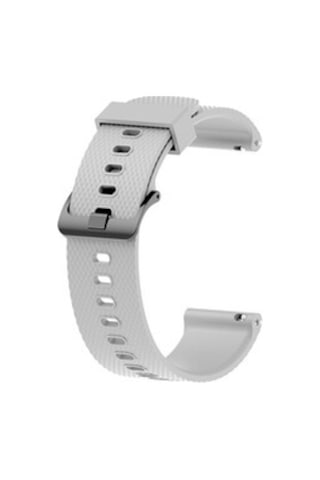 Samsung Galaxy Uyumlu Watch Active 2 40mm Krd-46 20mm Silikon Kordon - Gri