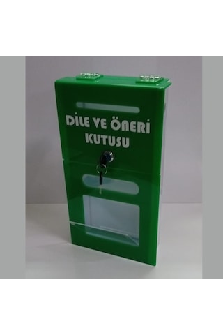 Yeşil Pleksi A-6 Dilek Öneri Kutusu