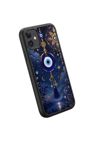 İphone 11 Uyumlu Nazarboncuğu Desenli Kamera Korumalı Darbelere Dayanıklı Kılıf 1243-nazarboncuğu-iphone11