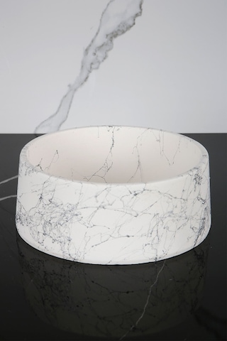 Betonmall Beton Havluluk Banyo Tuvalet Wc Çok Amaçlı Düzenleyici Tabak 20 Cm - Gümüş Spreyli Gümüş Spreyli Gümüş