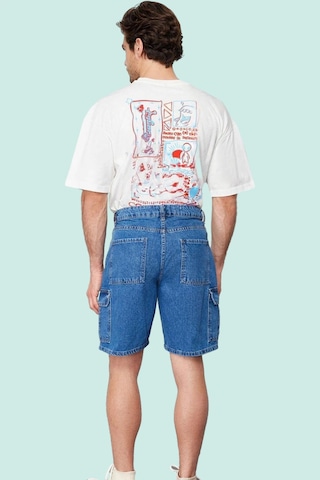 Ersefa Erkek Denim Şort Pamuk Casual Günlük Kullanım Dayanıklı Malzeme Y Açık Mavi