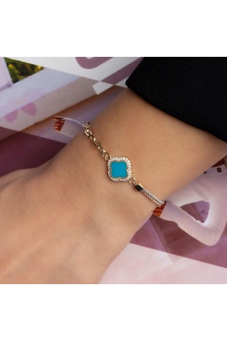 Firuze Lotus Çiçeği BL0033 Sarı Altın