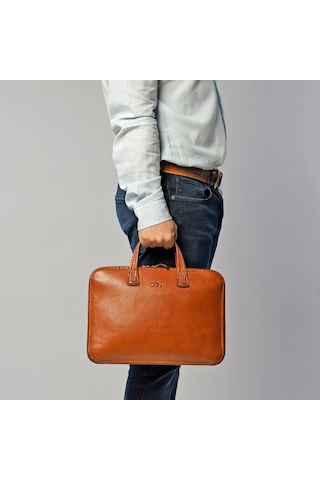 Gön Handmade Deri Evrak Ve Laptop Çantası ( Deta )