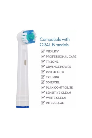 Oral-B Şarjlı ve Pilli Diş Fırçaları ile Uyumlu Yedek Başlık 4 Adet
