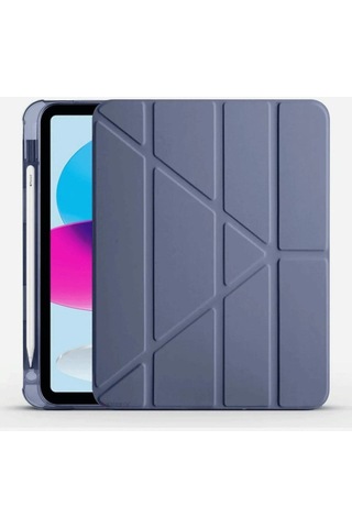 Apple Uyumlu iPad 2022 10.9 10.nesil Kılıf Kalemlikli Mars Tablet Kılıfı - Lavender
