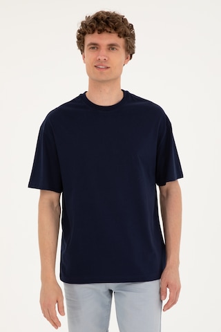 U.S. Polo Assn. Erkek Comfort Fit Bisiklet Yaka Lacivert Tişört 50294216-VR033