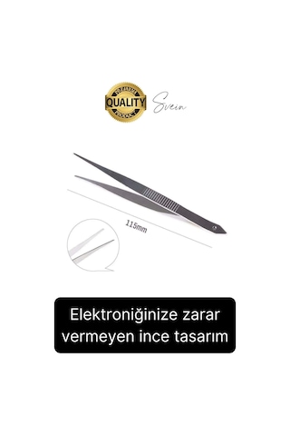 Profesyonel 7 Parça Çelik Cımbız Seti Paslanmaz Dayanıklı Elektronik Devre Telefon Saat Tamir Seti