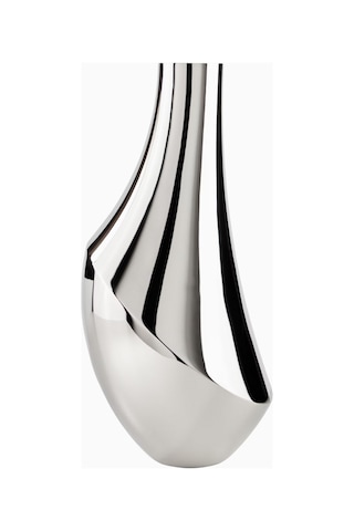 Georg Jensen Flora Large Paslanmaz Çelik Iskandinav Tarzı, Dekoratif Vazo Gümüş