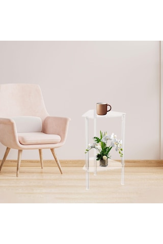 Suntek Balkon Banyo Koridoru Için Şeffaf Akrilik Yan Sehpa Modern Diğer