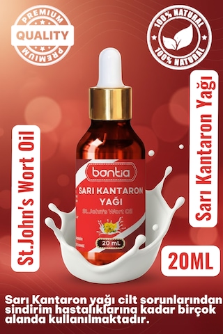 Sarı Kantaron Yağı 2x20 Ml Zeytinyağı Maserasyon, Eklem & Kas , Yara Tahriş  40 ML