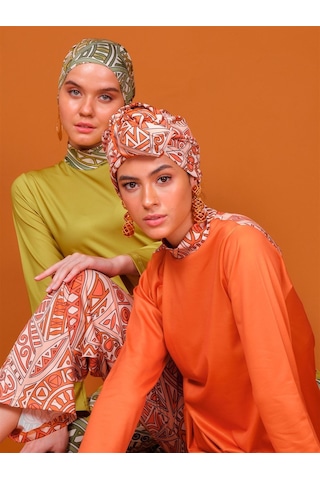 Alfasa Alf22637 Rigel Tesettür Mayo-oranj Turuncu