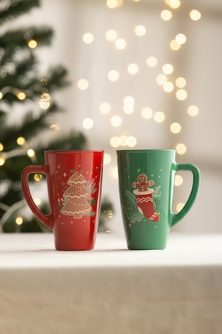 Ginger Cookie 2'li Kupa Seti 400 Cc Renkli