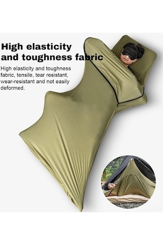 Pazly Hafif Nefes Alabilir Uyku Tulumu Astarı - Gri, Yumuşak Ve Taşınabilir Gri