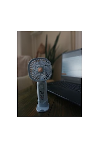 Şarjlı Mini El Ve Masaüstü Vantilatör Telefon Standlı, Usb Şarjlı, Taşınabilir, Sessiz Fan Mavi Şarjlı Mini El Ve Masaüstü Vantilatör Telefon Standlı, Usb Şarjlı, Taşınabilir, Sessiz Fan Mavi
