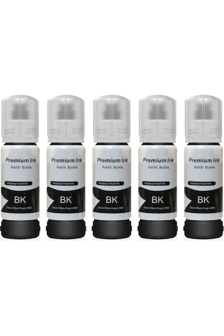 Epson Ecotank L3151 İçin5 Adet Siyah Photoink Mürekkep Epson Ecotank L3151 İçin5 Adet Siyah Photoink Mürekkep