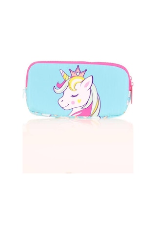 Kaukko Kids 3 Bölmeli Kalem Çantası Toys Unicorn Mavi L8155
