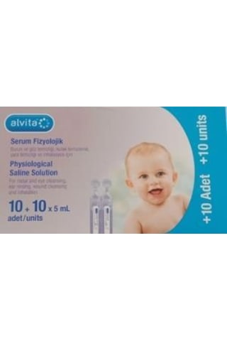 Alvita Serum Fizyolojik 5 ml 10 + 10 Adet