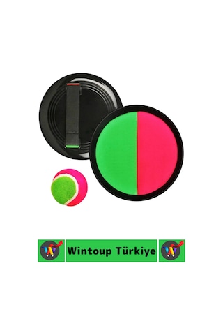 Çocuk Yetişkin El Göz Koordinasyon Gelişimi Yapışkan Cırtlı Top Yakalama Eğlenceli Catch Ball Oyunu