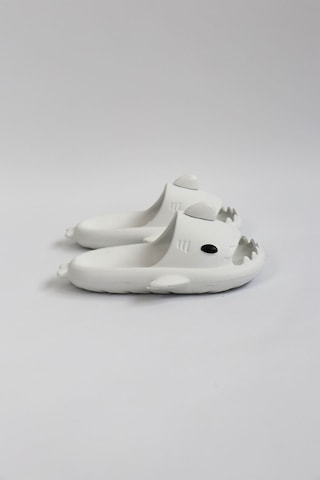 Wagoon Wg500 Köpekbalığı Beyaz Unisex Tam Ortopedik Terlik Shark Slides Cocuk Beyaz