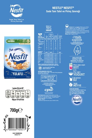 Nestle Nesfit Sade Kahvaltılık Gevrek 700 G