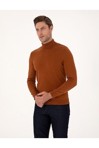 Pierre Cardin Erkek Pas Kazak /triko 50314202-vr040 Açık Turuncu