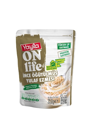 Yayla Onlife İnce Öğütülmüş Yulaf Ezmesi 350 G X12