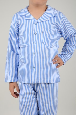 Lemoon Çizgili Düğmeli Çocuk Pijama Takımı C83294 001