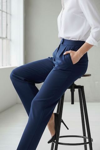 Fit Women Kadın Likralı Cırt Kapamalı Palazzo Pantolon 4433 Saks Mavisi