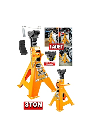 Staxx Kaymaz Başlıklı 3 Ton Araç Altı Kriko Sehpası 1 Adet