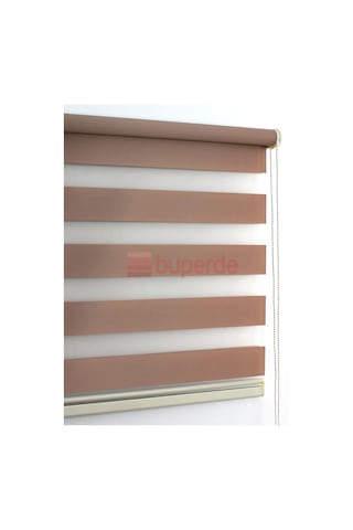 Buperde Açık Kahverengi (Sütlü Kahve) Eko Zebra Stor Perde