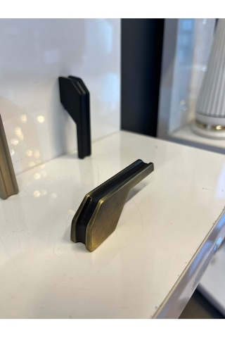 Petra Metal Kulp 16mm Antik Sarı Dolap Kapak Tv Ünite Modern Çekmece Mobilya Komidin Konsol