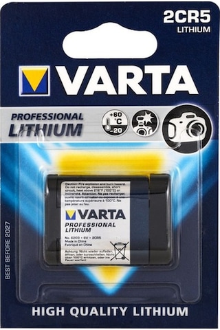 Varta 2Cr5 6V Lithium Pil Tekli Kart Varta 2Cr5 6V Lithium Pil Tekli Kart