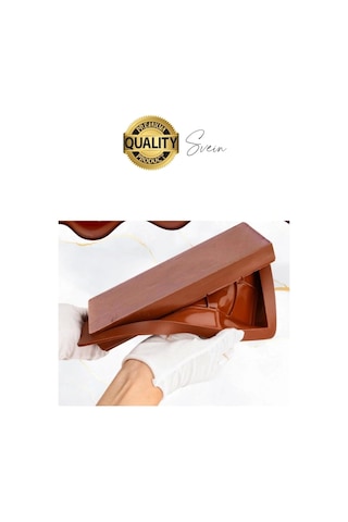10 Bölmeli Dubai Çikolatası Kalıbı Silikon Bpa Free Kek Yapma Yıkanabilir Isıya Dayanıklı Esnek Standart