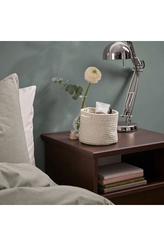 Ikea Tjabbıg Pamuk Örgü Saklama Sepeti 15 X 13 Cm Açık Bej