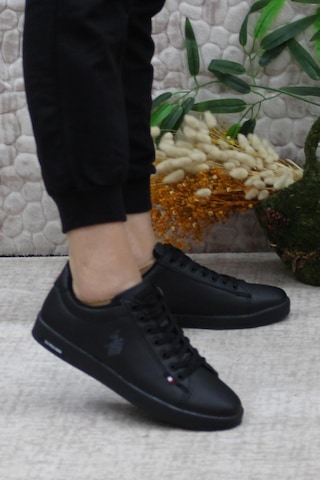 U.s. Polo Assn. Franco 3pr Anatomik Orijinal Ürün Rahat Unisex Sneaker Ayakkabı Siyah
