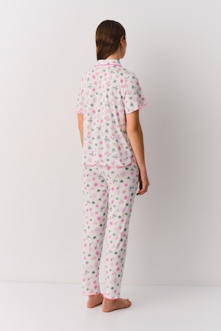Suwen Flight Gömlek Yaka Pijama Takımı Ekru