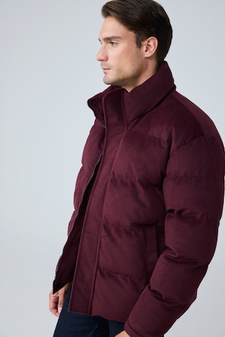 Danger Erkek Su Geçirmez Kadife Puffer Şişme Mont Bordo 4346dngr