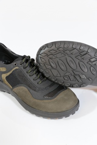 Dgn 9747 Erkek Bağcikli Sneakers Ayakkabi Haki Nubuk