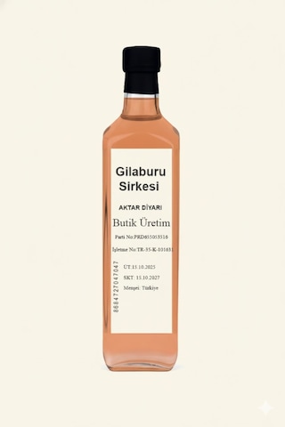 Aktar Diyarı Gilaburu Sirkesi 1 L