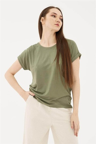 Fashion Friends Kadın T-shirt Haki 24y0194k1 24ye21000011 E2173