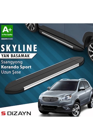 S-dizayn Ssangyong Korando Sport Skyline Krom Yan Basamak 203 Cm 2010-2019 A+ Kalite