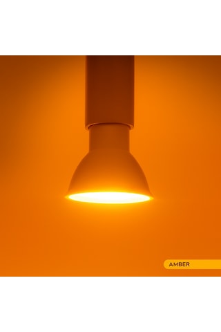 Zmr-121/b.aa 6 Lı 7w Gu10 Led Çanak Ampul Seti Amber Renk Mercekli 540lm Yüksek Verimli Aydınlatma