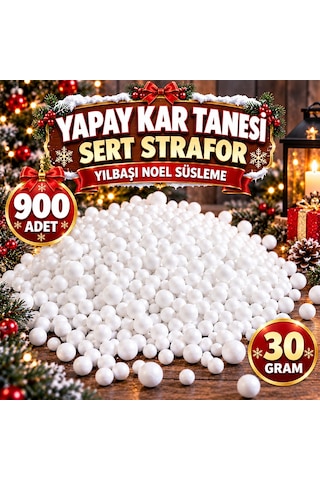 900 Adet Beyaz Yapay Kar Tanesi Yılbaşı Ağacı Süsleri Noel Ağacı Süsleri Vitrin Mekan Süsleme Diğer