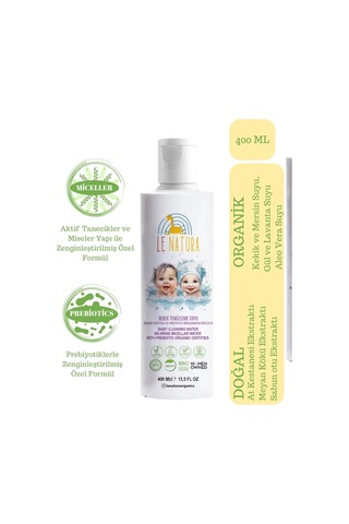 Le Natura Organik Vegan Prebiyotikli Glutensiz Bebek Temizleme Suyu