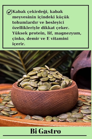 Çiğ - Tuzsuz Kabak Çekirdeği İçi - 200 Gr