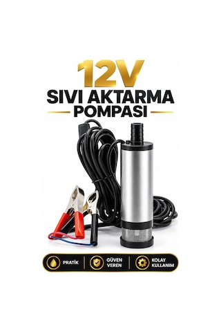 Dalgıç Pompa 12 Volt Mazot Aktarma Pompası