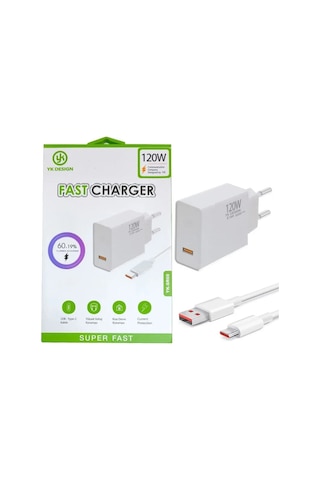 120w Süper Hızlı Şarj Cihazı - Usb Type-c 5365